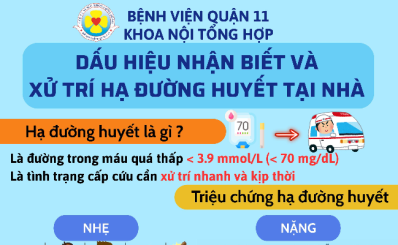Dấu hiệu nhận biết và xử trí hạ đường huyết tại nhà